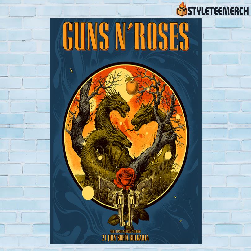 Guns N Roses July 21 2025 Sofia Bulgaria Poster 10 Guns N Roses July 21 2025 Sofia Bulgaria Poster