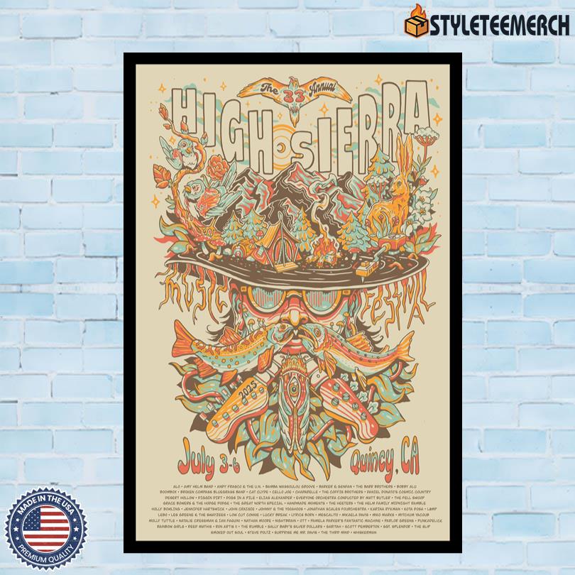High Sierra Music Festival July 2025 Quincy, CA Poster 10 High Sierra Music Festival July 2025 Quincy, CA Poster