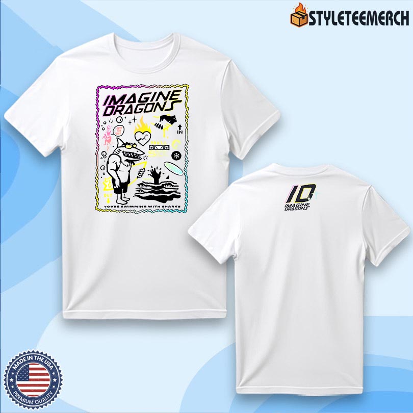 Imagine Dragons Sharks Beach Tee Merch 4 Imagine Dragons Sharks Beach Tee Merch