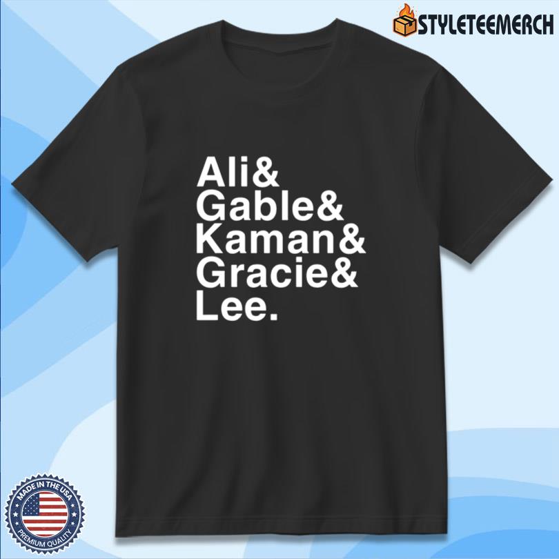Jacob Bannon Ali & Gable & Kaman & Gracie & Lee Shirt 10 Jacob Bannon Ali & Gable & Kaman & Gracie & Lee Shirt