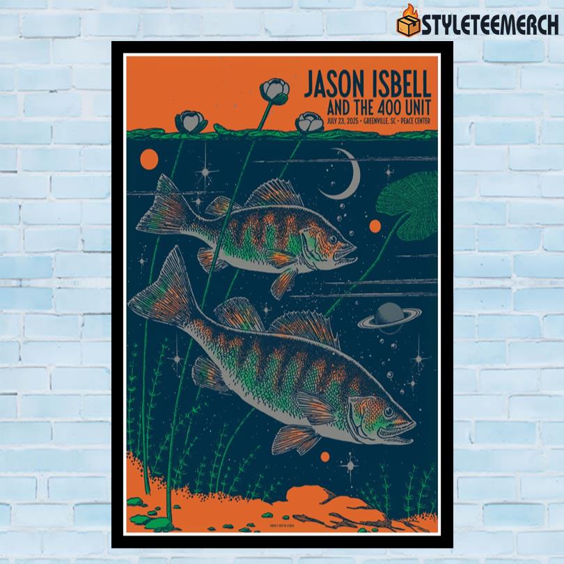 Jason Isbell And The 400 Unit July 23 2025 Greenville Sc Peace Center Poster 10 Jason Isbell And The 400 Unit July 23 2025 Greenville Sc Peace Center Poster