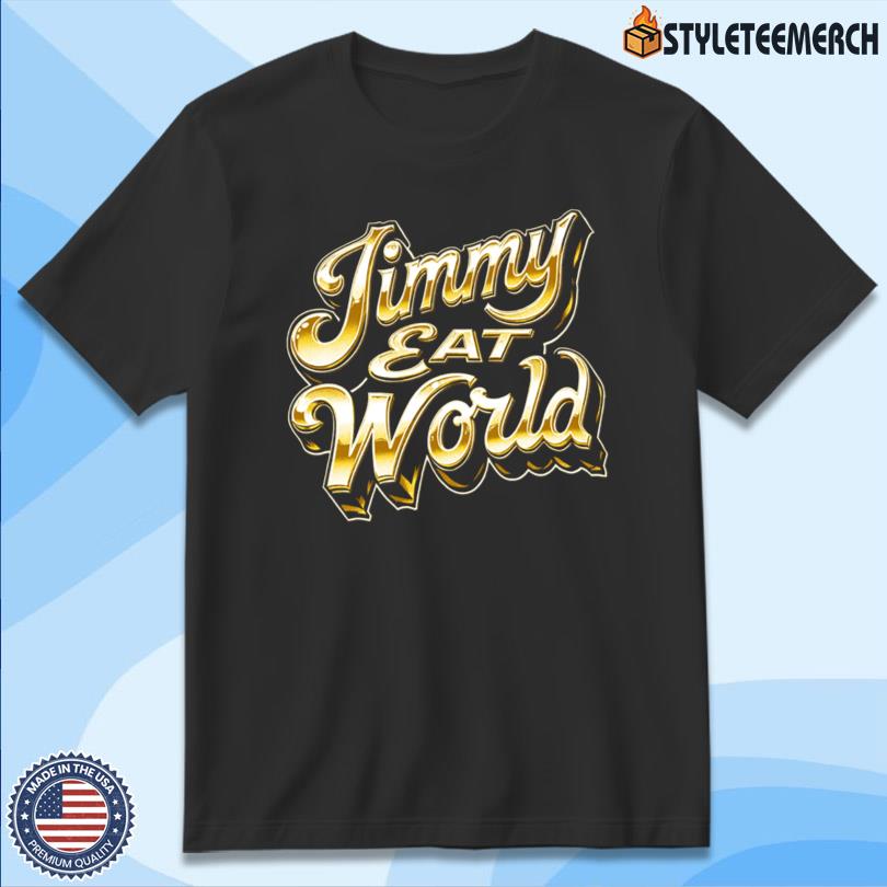 Jimmy Eat World Chrome Logo Tee Official 4 Jimmy Eat World Chrome Logo Tee Official