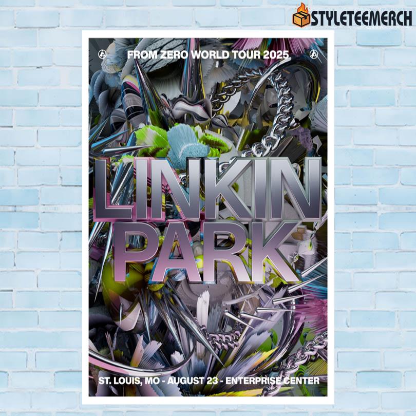 Linkin Park Aug 23 2025 Louis MO Poster 10 Linkin Park Aug 23 2025 Louis MO Poster