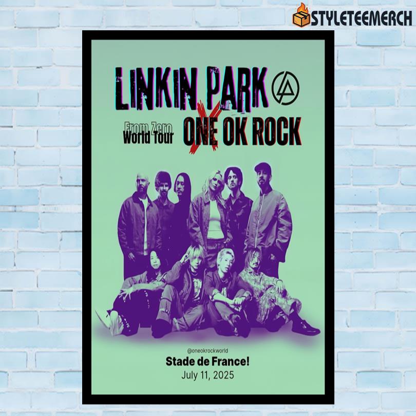 Linkin Park France July 11 2025 Tour Poster 10 Linkin Park France July 11 2025 Tour Poster