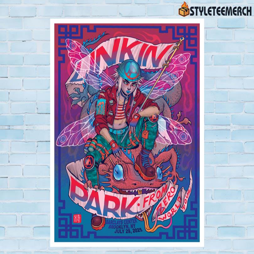 Linkin Park July 19 2025 Brooklyn NY Poster 10 Linkin Park July 19 2025 Brooklyn NY Poster