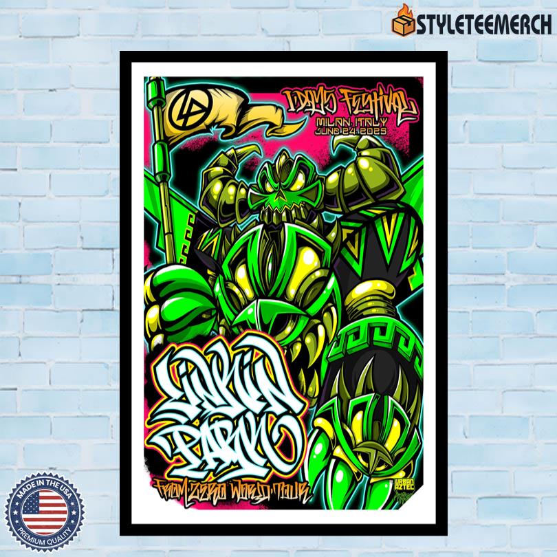 Linkin Park Milan, Italy June 24 2025 Concert Poster 10 Linkin Park Milan, Italy June 24 2025 Concert Poster