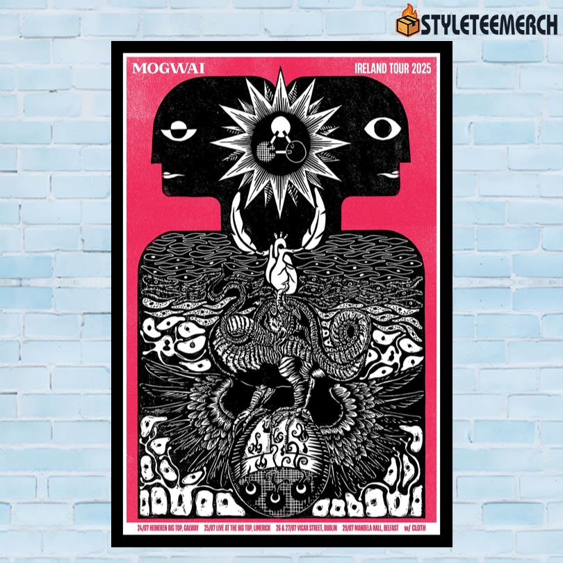 Mogwai Concert Poster Ireland 10 Mogwai Concert Poster Ireland