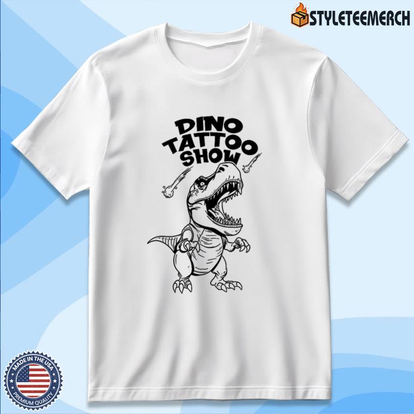 Monochrome Dino Tattoo Show Tee 10 Monochrome Dino Tattoo Show Tee