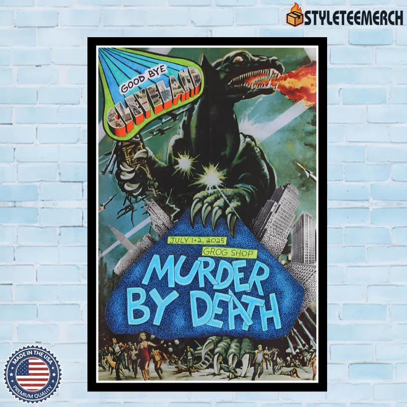 Murder By Death Tour Poster Cleveland, OH July 2025 10 Murder By Death Tour Poster Cleveland, OH July 2025