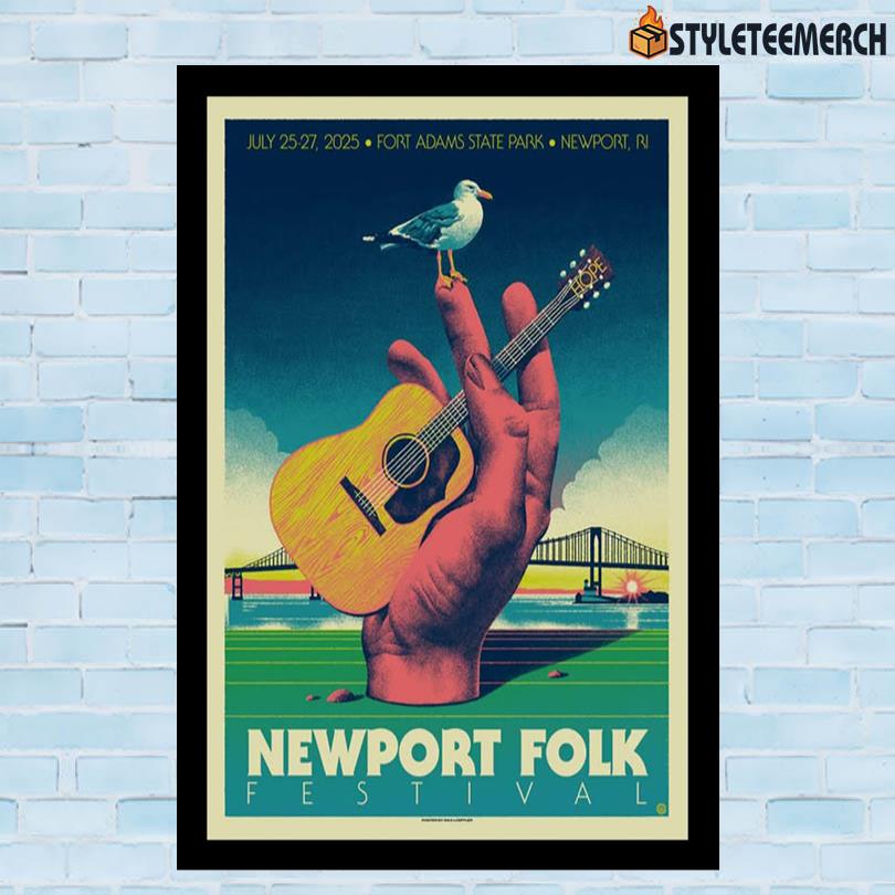 Newport Folk Tour Poster July 25 2025 In Newport RI 10 Newport Folk Tour Poster July 25 2025 In Newport RI