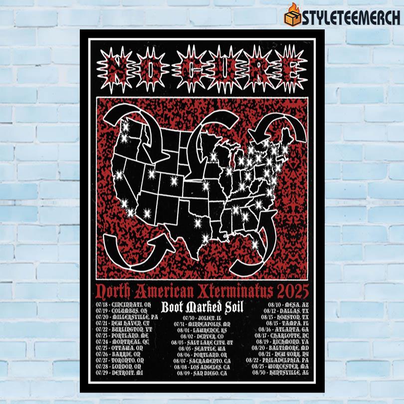 Official No Cure Xtermina Tour Poster 2025 10 Official No Cure Xtermina Tour Poster 2025
