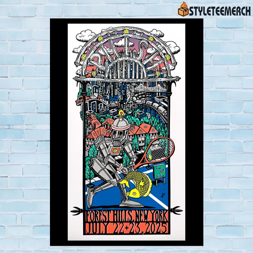 Phish Jul 22-23 2025 Forest Hills Stadium New York Poster 10 Phish Jul 22-23 2025 Forest Hills Stadium New York Poster