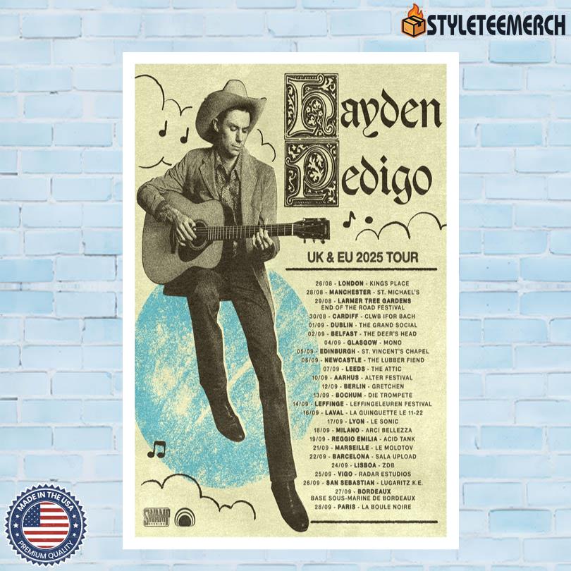 Poster Hayden Pedigo UK & EU Tour 2025 10 Poster Hayden Pedigo UK & EU Tour 2025