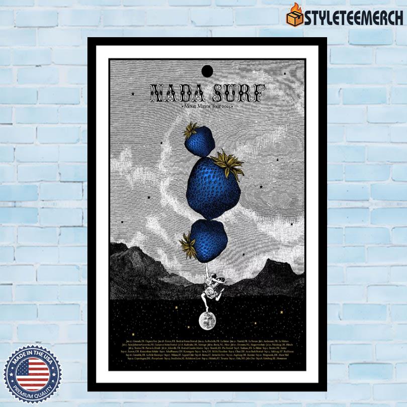 Poster Nada Surf Moon Mirror Summer Tour 2025 10 Poster Nada Surf Moon Mirror Summer Tour 2025