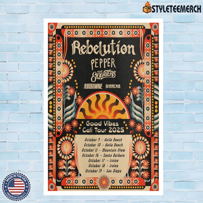 Poster Rebelution October Tour 2025 4 Poster Rebelution October Tour 2025