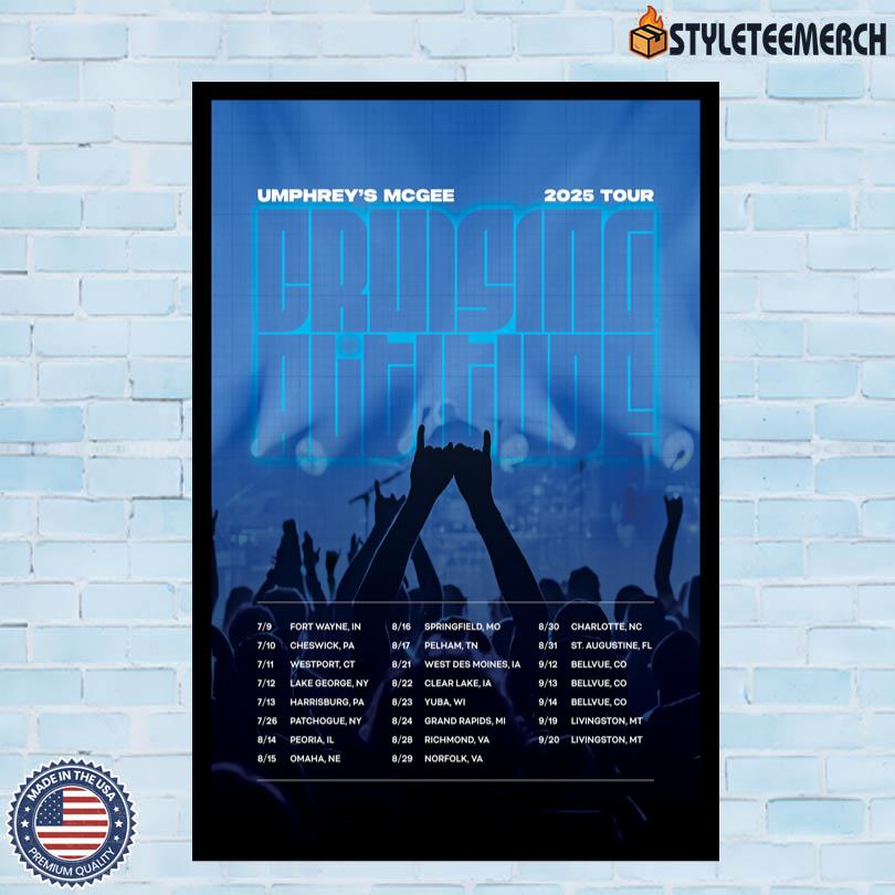 Poster Umphreys McGee Cruising Altitude Tour 2025 10 Poster Umphreys McGee Cruising Altitude Tour 2025