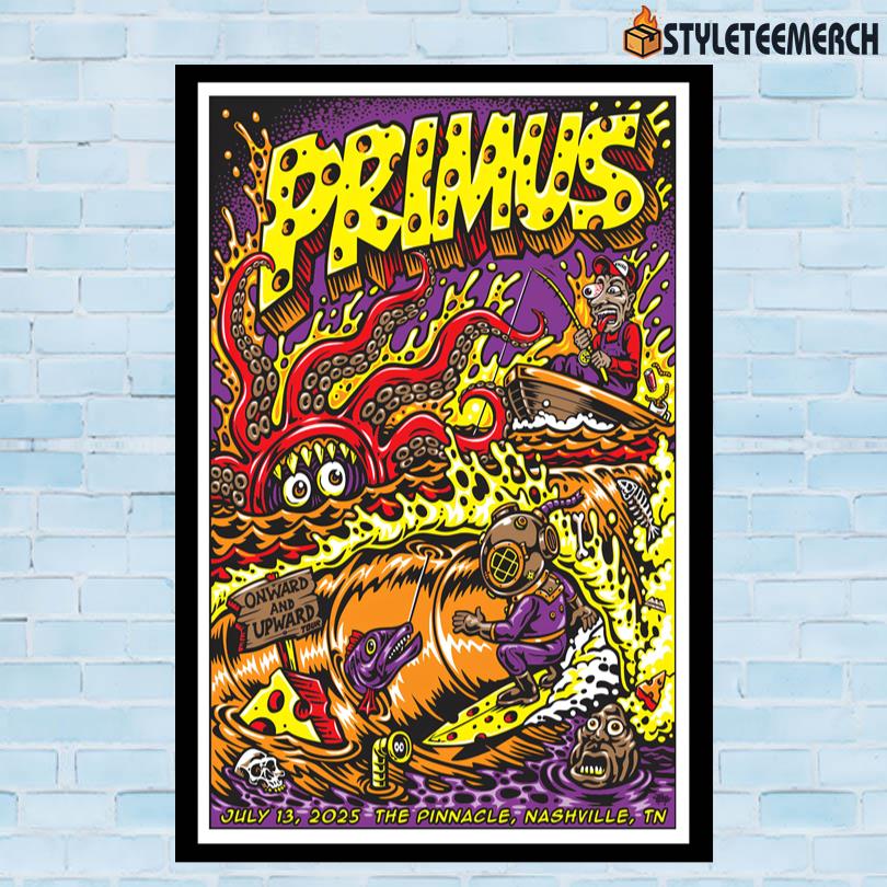 Primus Live In Nashville Tour Poster 2025 10 Primus Live In Nashville Tour Poster 2025