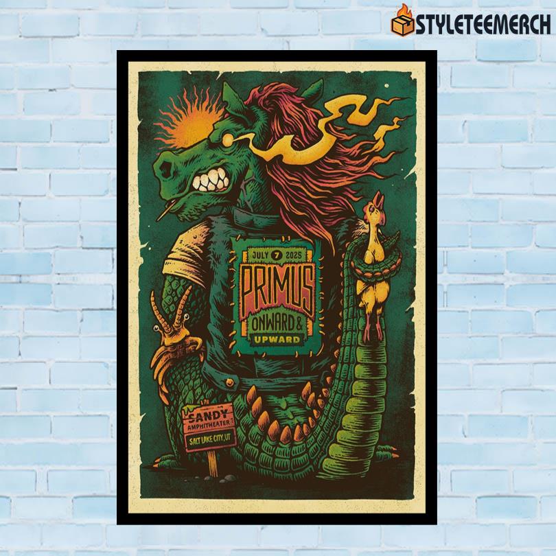 Primus Sandy Amphitheater Gig Poster July 7 2025 10 Primus Sandy Amphitheater Gig Poster July 7 2025