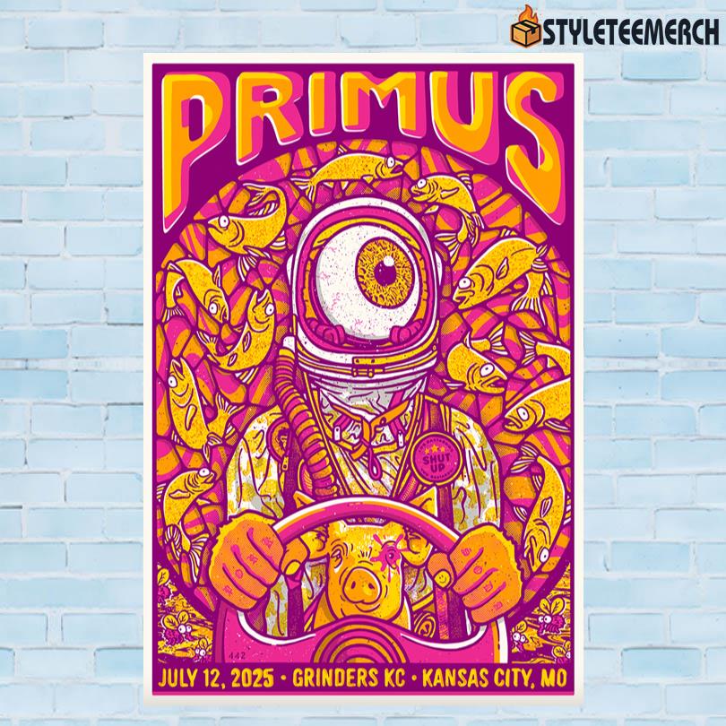 Primus Summer Tour 2025 Poster 10 Primus Summer Tour 2025 Poster
