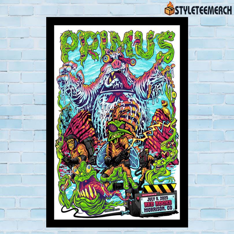 Primus Tour Poster July 9 2025 In Morrison CO 10 Primus Tour Poster July 9 2025 In Morrison CO