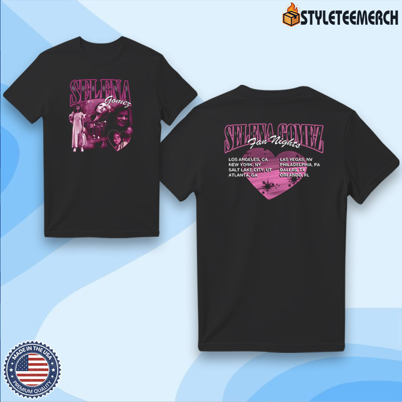 Selena Gomez Homage Tour Shirt 4 Selena Gomez Homage Tour Shirt