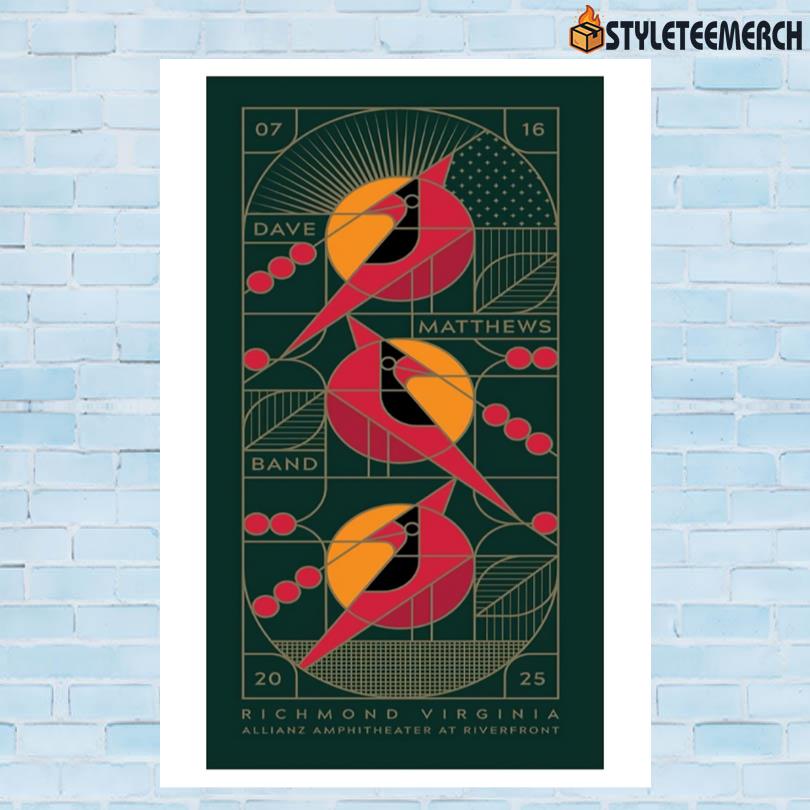 Show Poster Dave Matthews Band Jul 16 2025 10 Show Poster Dave Matthews Band Jul 16 2025