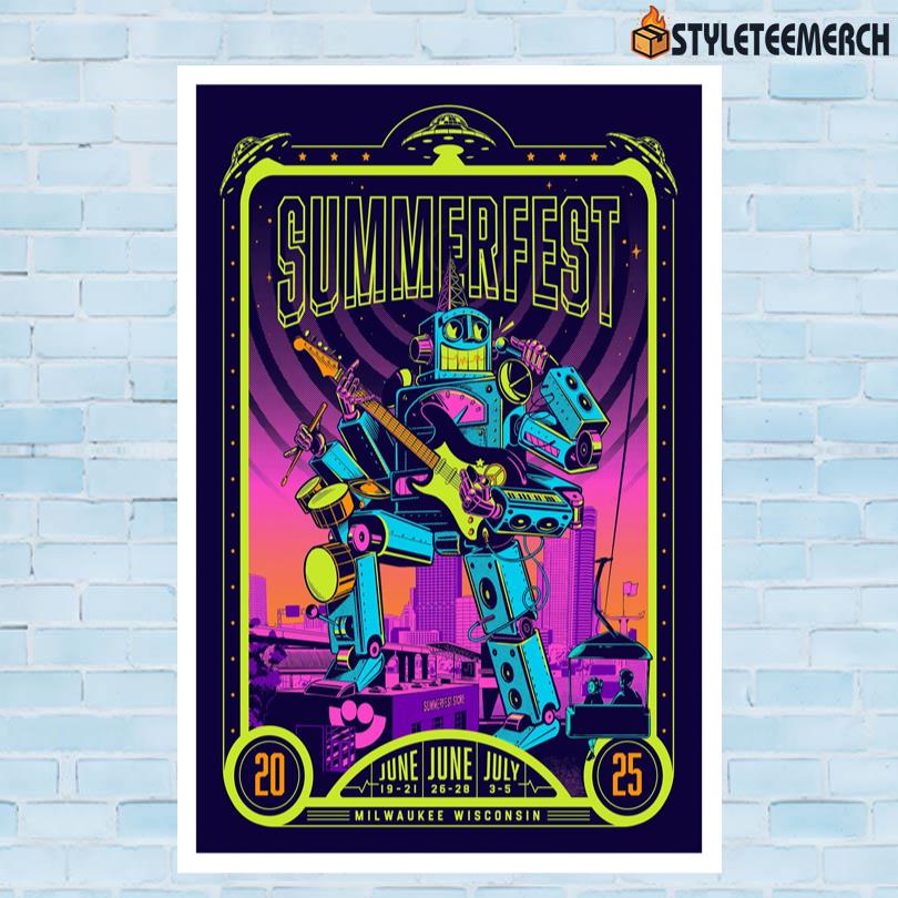 Summer Fest Wisconsin 2025 Limited Edition Poster 10 Summer Fest Wisconsin 2025 Limited Edition Poster