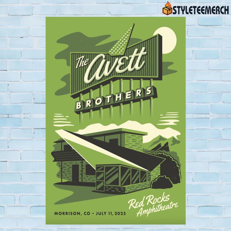 The Avett Brothers Red Rocks Poster 10 The Avett Brothers Red Rocks Poster