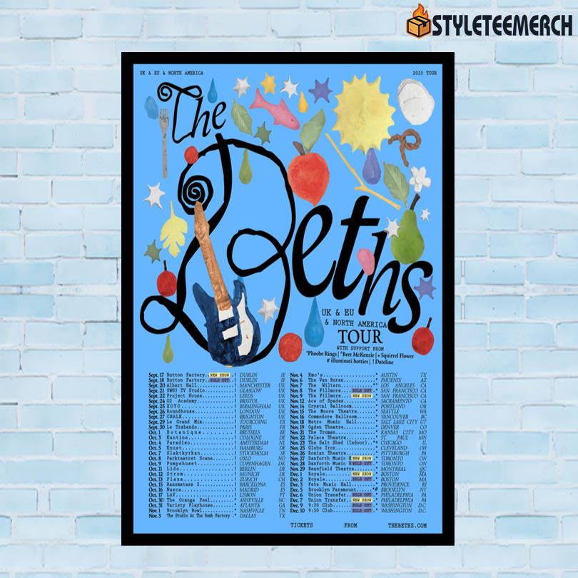 The Beths Poster UK & EU & North America Tour 2025 10 The Beths Poster UK & EU & North America Tour 2025