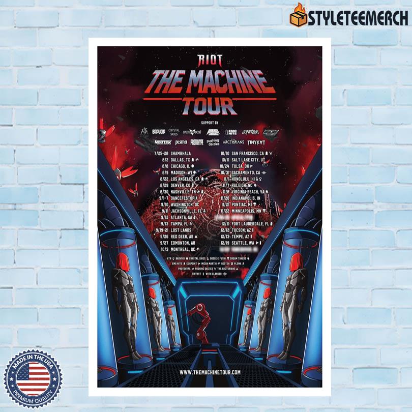The Machine Tour 2025 RIOT Poster 4 The Machine Tour 2025 RIOT Poster
