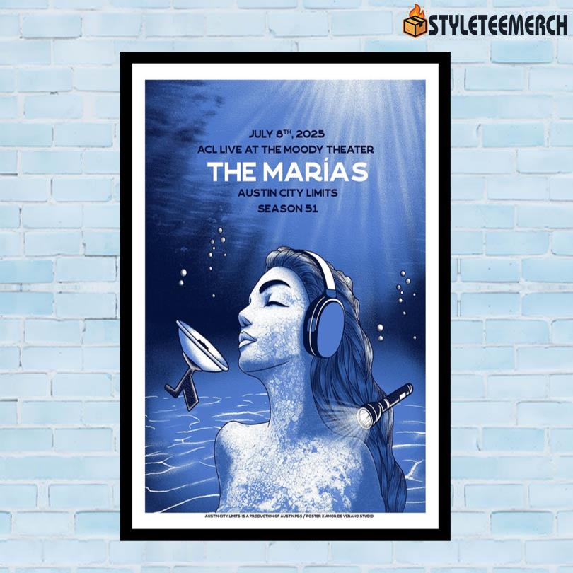 The Marias ACL Live 2025 Austin Event Poster 10 The Marias ACL Live 2025 Austin Event Poster