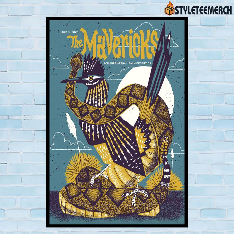 The Mavericks Jul 12 2025 Acrisure Arena in Palm Desert CA Concert Poster 10 The Mavericks Jul 12 2025 Acrisure Arena in Palm Desert CA Concert Poster