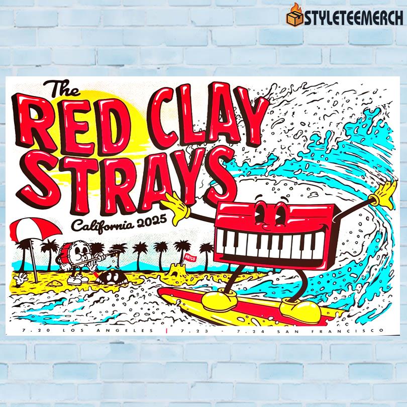 The Red Clay Strays Jul 20 2025 Greek Theatre Los Angeles CA Poster 10 The Red Clay Strays Jul 20 2025 Greek Theatre Los Angeles CA Poster