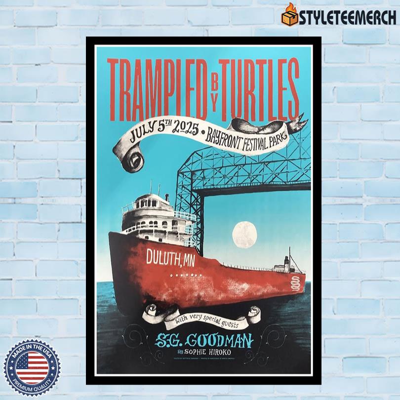 Trampled By Turtles Tour July 2025 Duluth, MN Poster 4 Trampled By Turtles Tour July 2025 Duluth, MN Poster