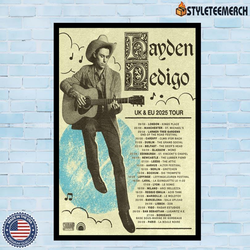 UK & EU Tour 2025 Hayden Pedigo Poster 10 UK & EU Tour 2025 Hayden Pedigo Poster