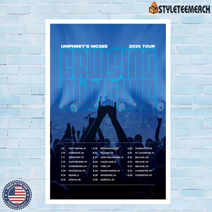 Umphreys McGee Cruising Altitude Tour 2025 Poster 10 Umphreys McGee Cruising Altitude Tour 2025 Poster