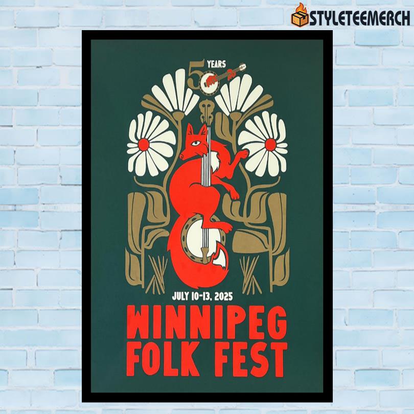 Winnipeg Folk Festival July 10-13 2025 Tour Poster