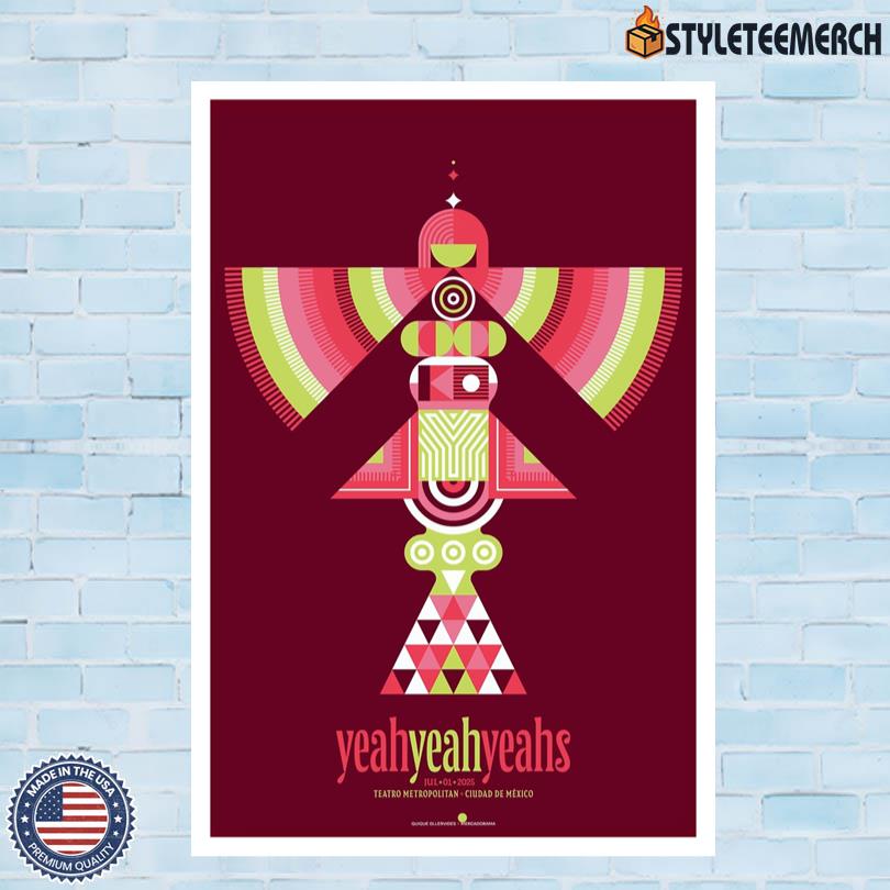 Yeah Yeah Yeahs Ciudad De Mexico July 1 2025 Event Poster 4 Yeah Yeah Yeahs Ciudad De Mexico July 1 2025 Event Poster